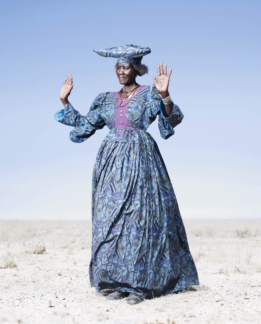 “Herero Woman in Blue Dress” (2012) ©Jim Naughten, Image courtesy of Klompching Gallery, New York City