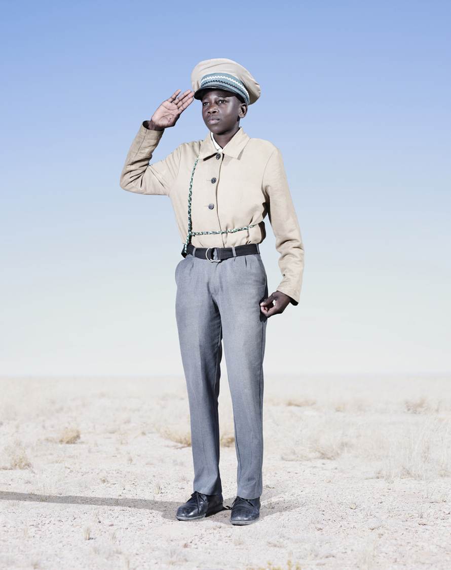 “Herero Cadet Saluting” (2012) © Jim Naughten, Image courtesy of Klompching Gallery, New York City