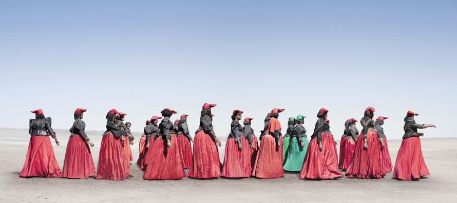 “Herero Women Marching” (2012) © Jim Naughten, Image courtesy of Klompching Gallery, New York City