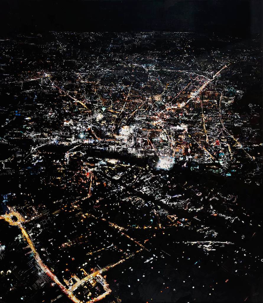 LO SE MON, collage, printed matter on canvas