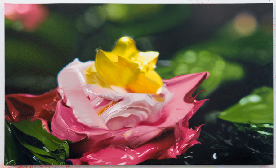 Lotus, 2012, oil on canvas, 35 x 60 inches