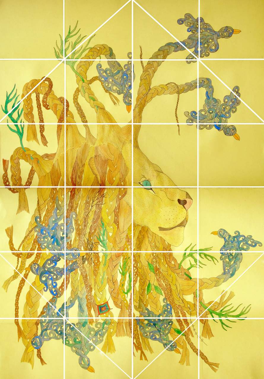 Mane of Aves, 2011, 70 x 100 cm