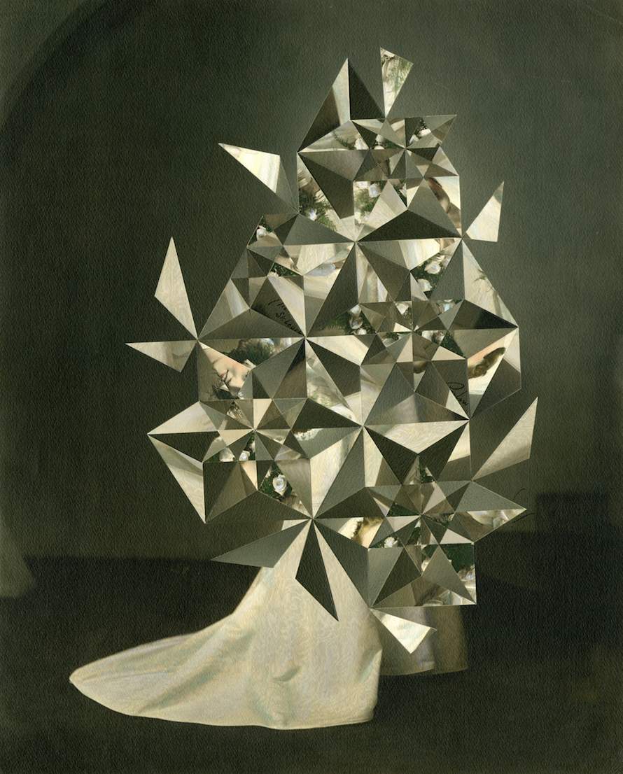 Merry Widow 1, 2013. Altered found photograph. Copyright © Julie Cockburn. Courtesy Yossi Milo Gallery, New York.