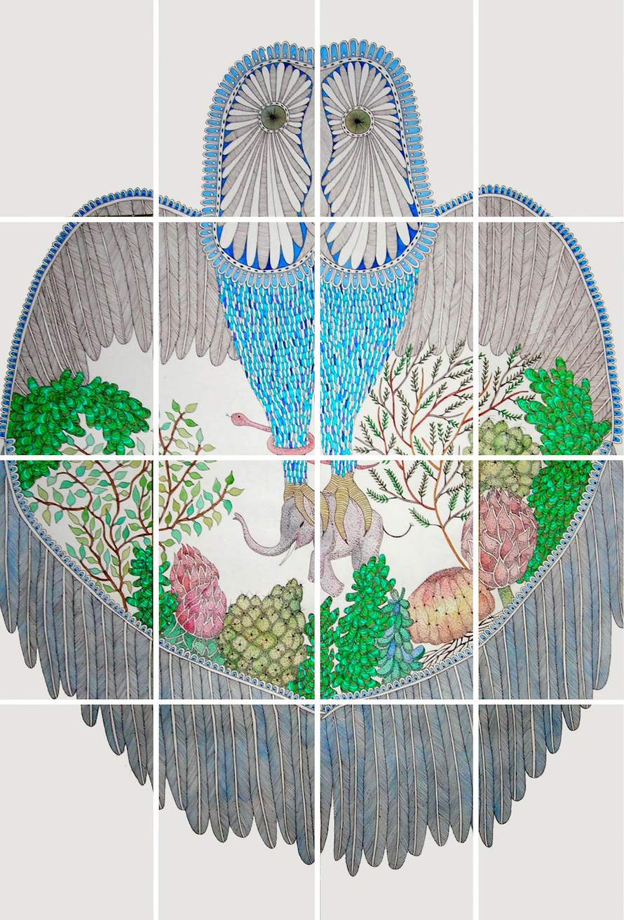 Pachyderm in Flight, 2010, 70 x 100 cm