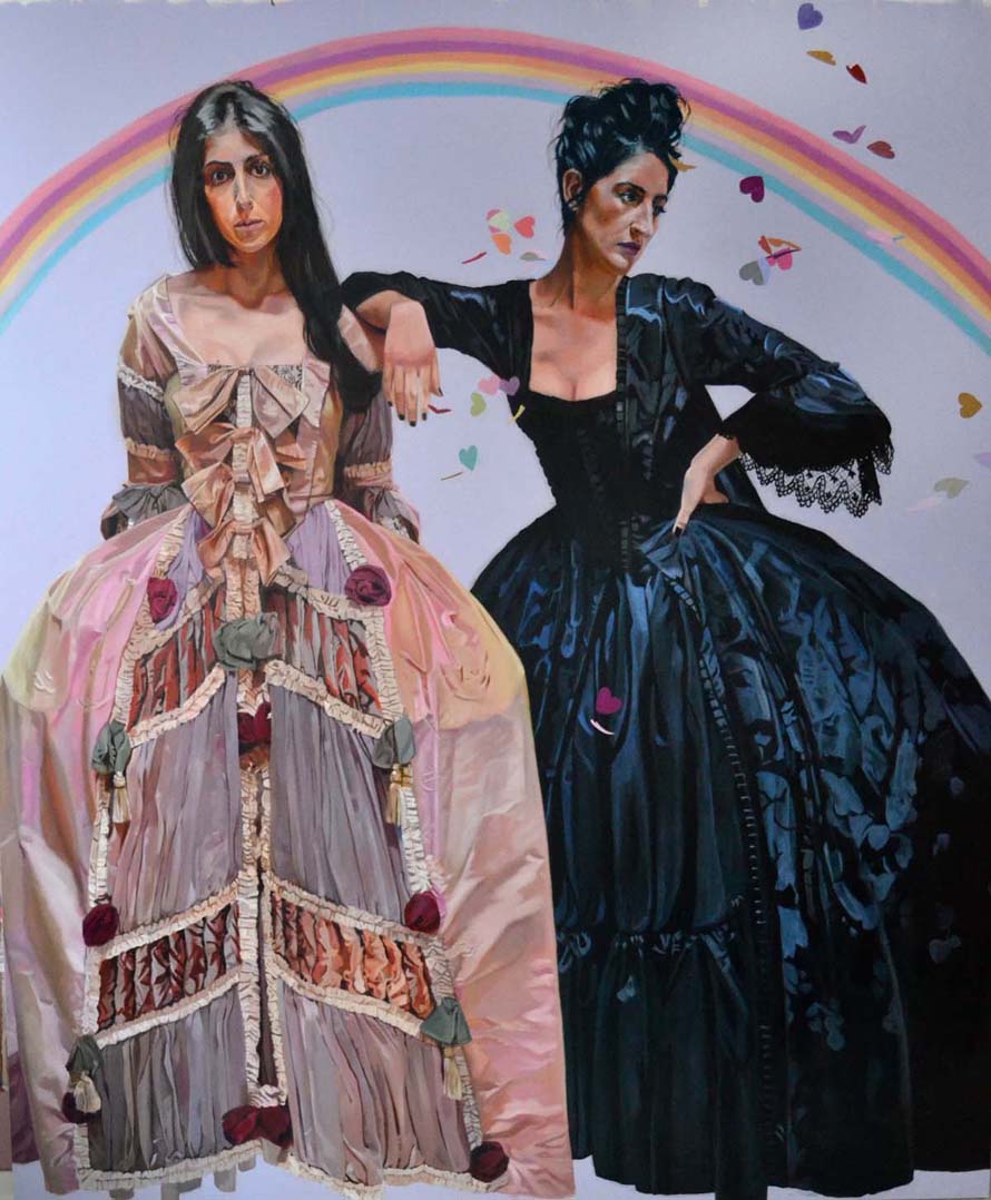 The Love of My Life, 2012. Oil on linen, 84 x 70 inches.