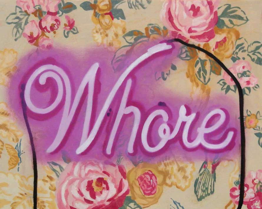 Whore, 2012. Oil on linen, 16 x 20 inches.
