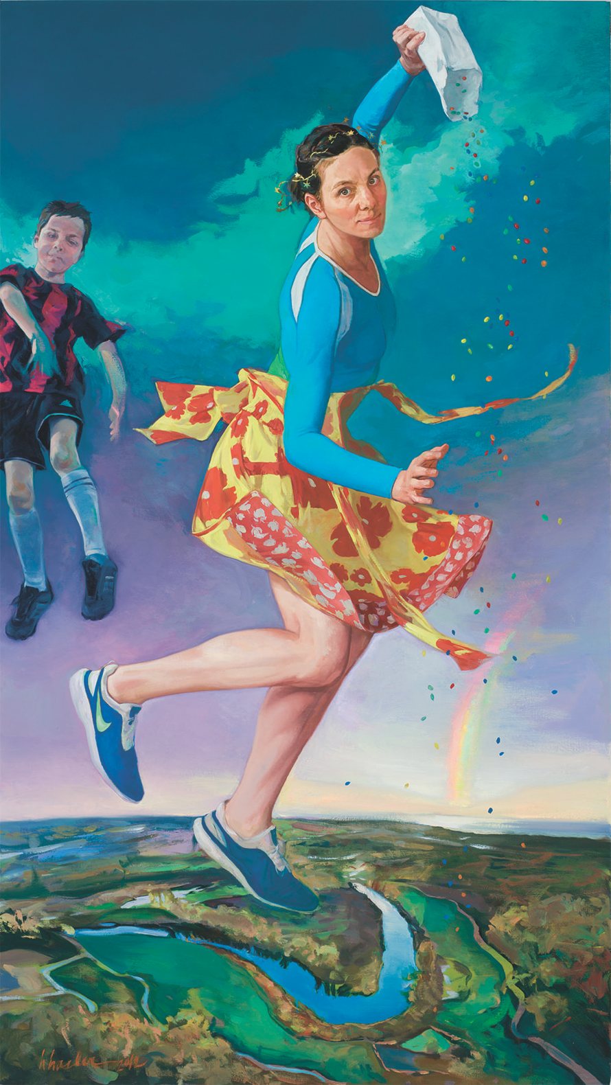 Portrait as Soccer Mom, 60 x 34