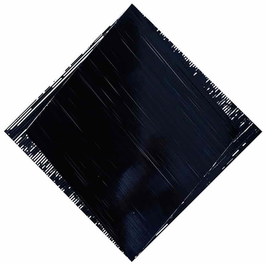 Resonance II, Cassette Tape and Magnetic Cassette Tape Coating on Panel, 34” x 34”, 2014