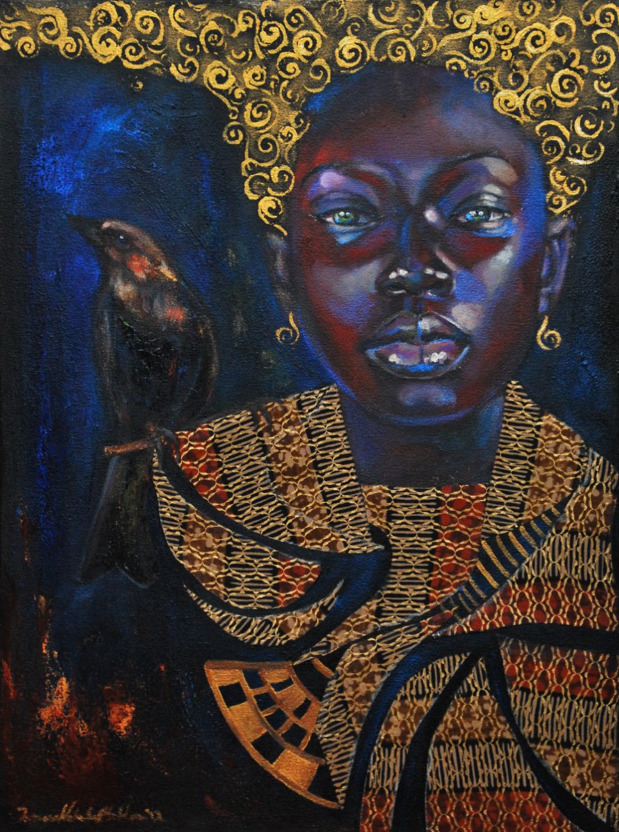 Spatial, 24x18 inch, mixed media on canvas