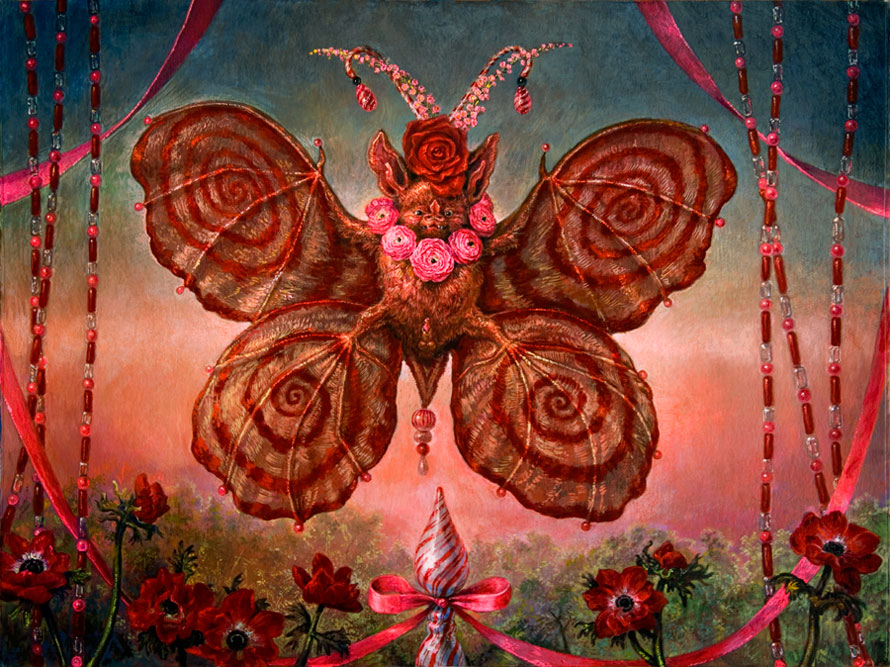 Batterfly Variation, Sanguinic 2010-11
Acrylic on Heavy Rag Paper
36 x 46.5 inches