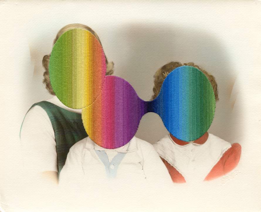 The Favourite Child, 2013. Hand embroidery on found photograph. Copyright © Julie Cockburn. Courtesy Yossi Milo Gallery, New York.