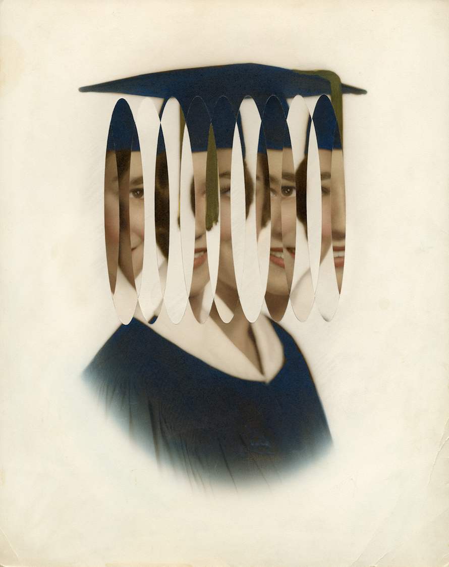 The Seismologist, 2013. Altered found photograph. Copyright © Julie Cockburn. Courtesy Yossi Milo Gallery, New York.