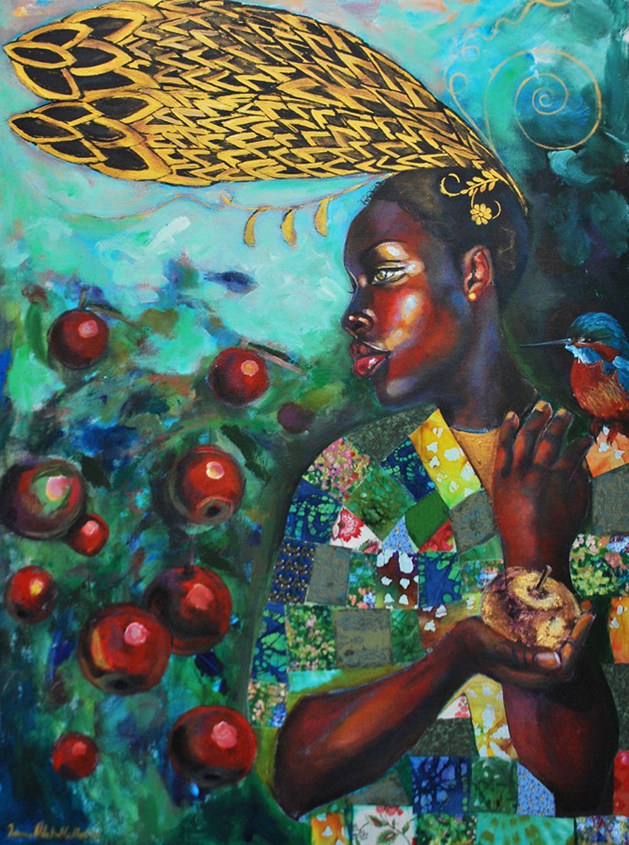 The Prize, 40x30 inch, mixed media on canvas