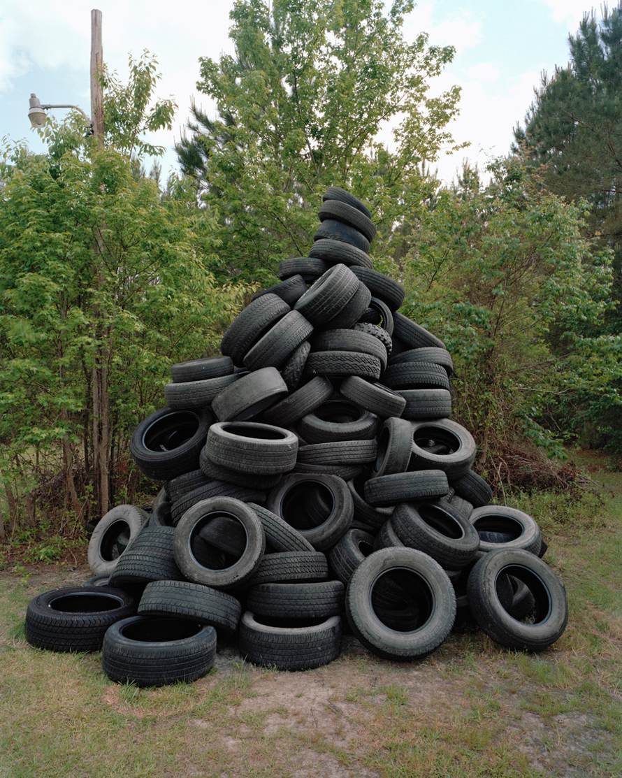 Tire Totem, 2011, archival pigment print