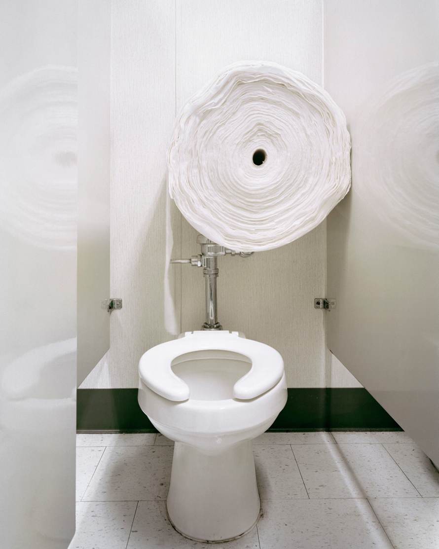 Toilet Paper Totem, 2011, archival pigment print