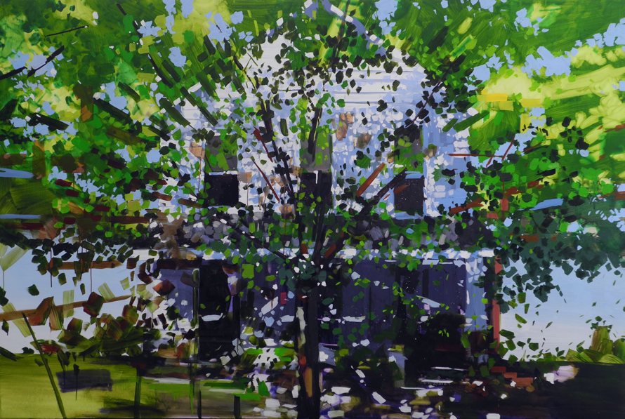 Tree, 2013, oil on panel, 48 x 72 inches