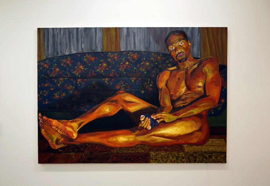 Yahya, 2013, oil on canvas, 54 x 72 inches, copyright © Jordan Casteel.