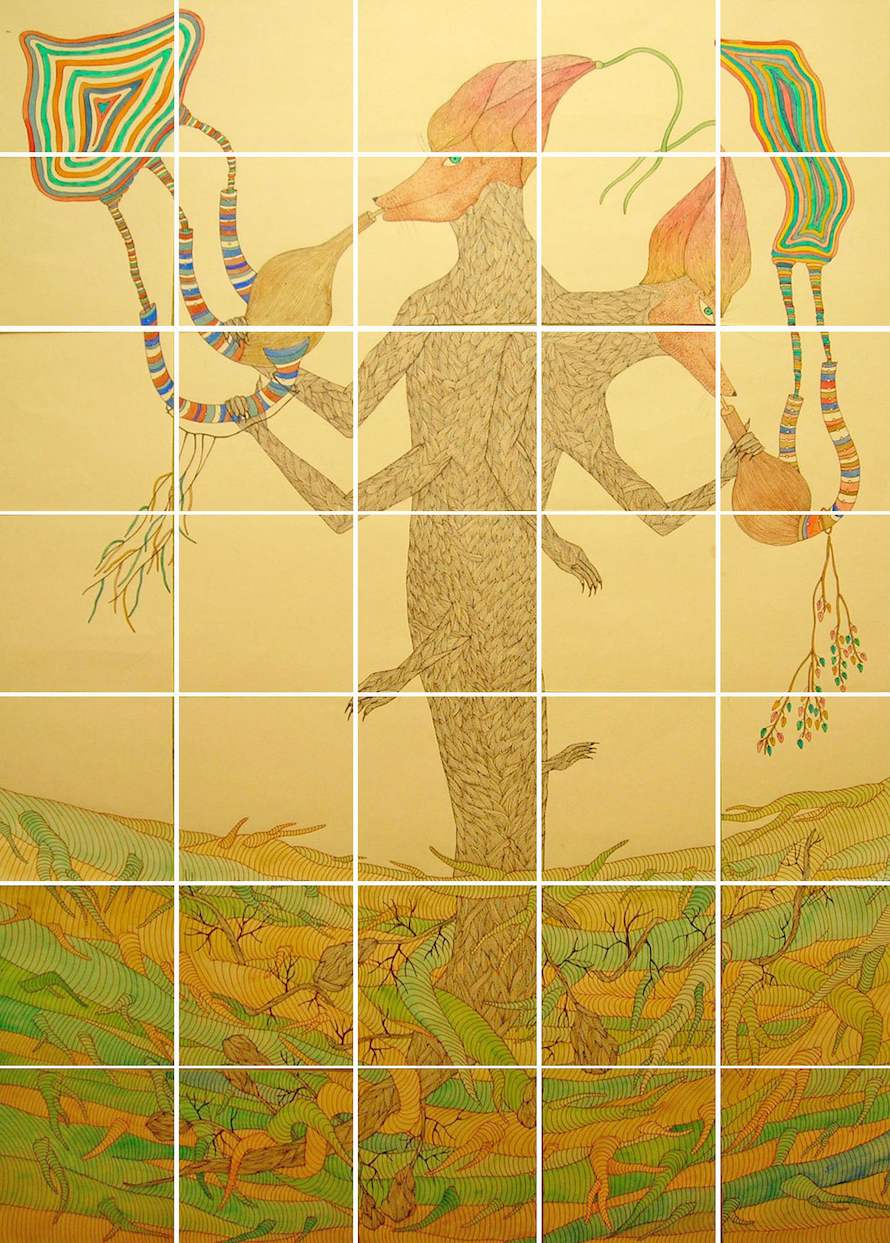 Two Heads Are Better Than One, 2011, 60 x 100 cm