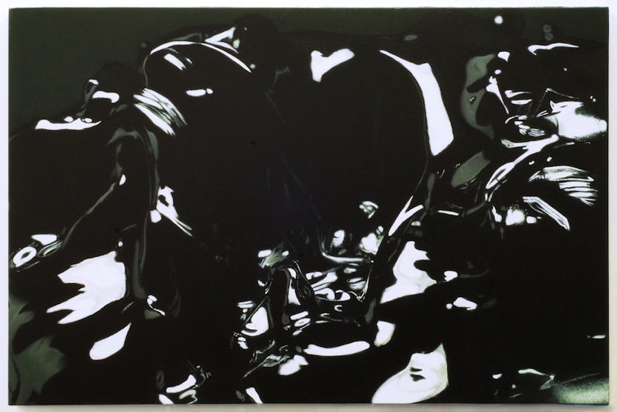 (W)hole, 2014, oil on canvas, 28 x 42 inches