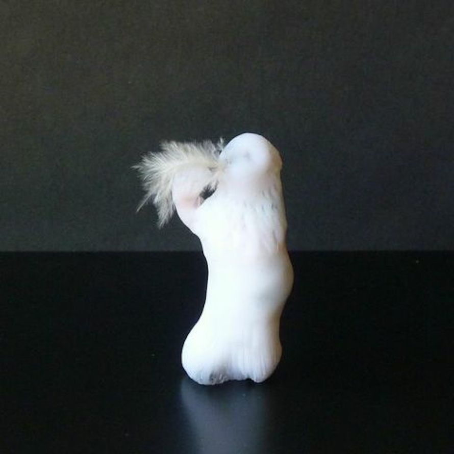 White Breath, 2014, mixed media, 4 in. x 3 in. x 4 in.