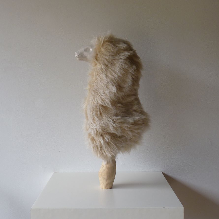 White Sheep, 2014, mixed media, 14 in. x 8 in. x 4 in.