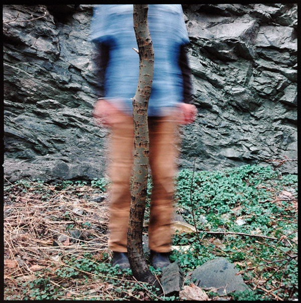 Blurry behind tree, Trondheim, Norway, April 2002