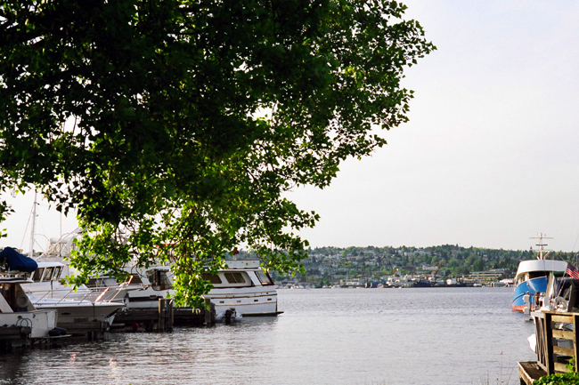 <b>Lake Union</b><br />Lake Union connects Puget Sound to Lake Washington, allowing sea travel as far inland as Bellevue. In the winter, it’s something of a maritime parking lot, but on a sunny spring day the lake can become so crowded that, according to locals, you can walk all the way across the water—hopping from boat to boat—without ever getting your feet wet.<br /><br />Mileage: 0.2 of 6.0