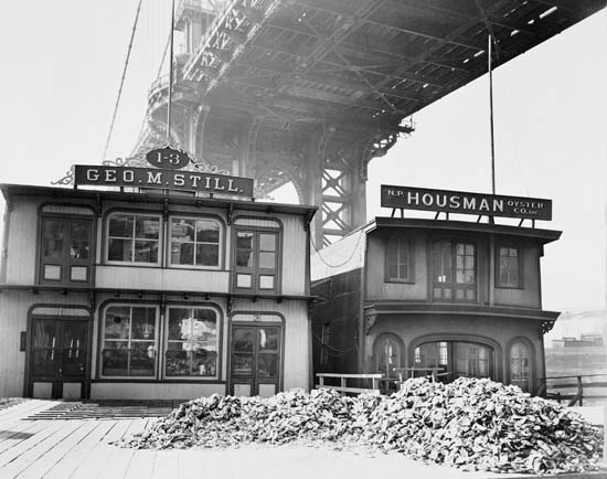 Oyster Houses, South Street and Pike Slip, 1937