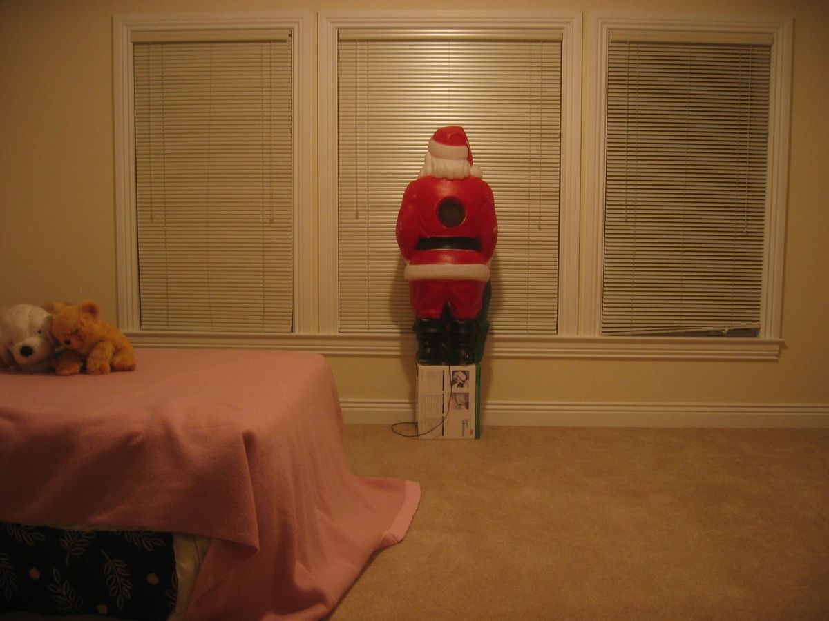He sees you when you’re sleeping. He knows when you’re awake.
