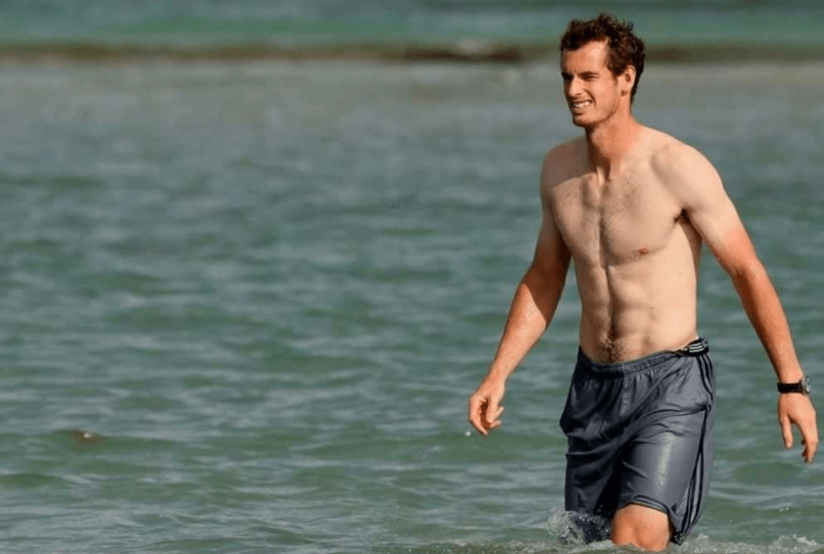 Andy Murray na praia