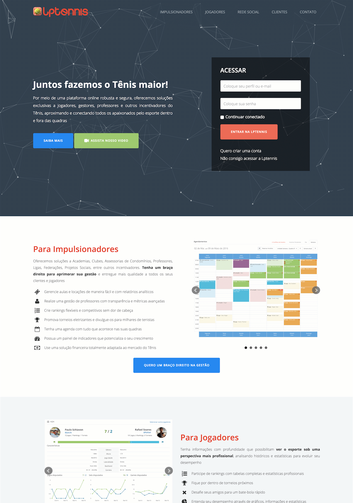 Terceira versão do site da Lptennis