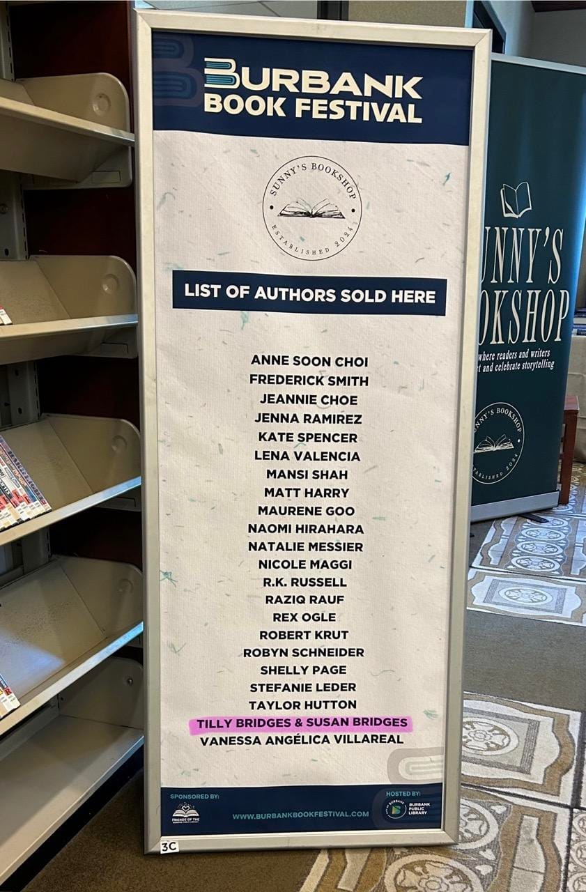 BURBANK BOOK FESTIVAL LIST OF AUTHORS SOLD HERE ANNE SOON CHOI FREDERICK SMITH JEANNIE CHOE JENNA RAMIREZ KATE SPENCER LENA VALENCIA MANSI SHAH MATT HARRY MAURENE GOO NAOMI HIRAHARA NATALIE MESSIER NICOLE MAGGI R.K. RUSSELL RAZIQ RAUF REX OGLE ROBERT KRUT ROBYN SCHNEIDER SHELLY PAGE STEFANIE LEDER TAYLOR HUTTON TILLY BRIDGES & SUSAN BRIDGES VANESSA ANGÉLICA VILLAREAL