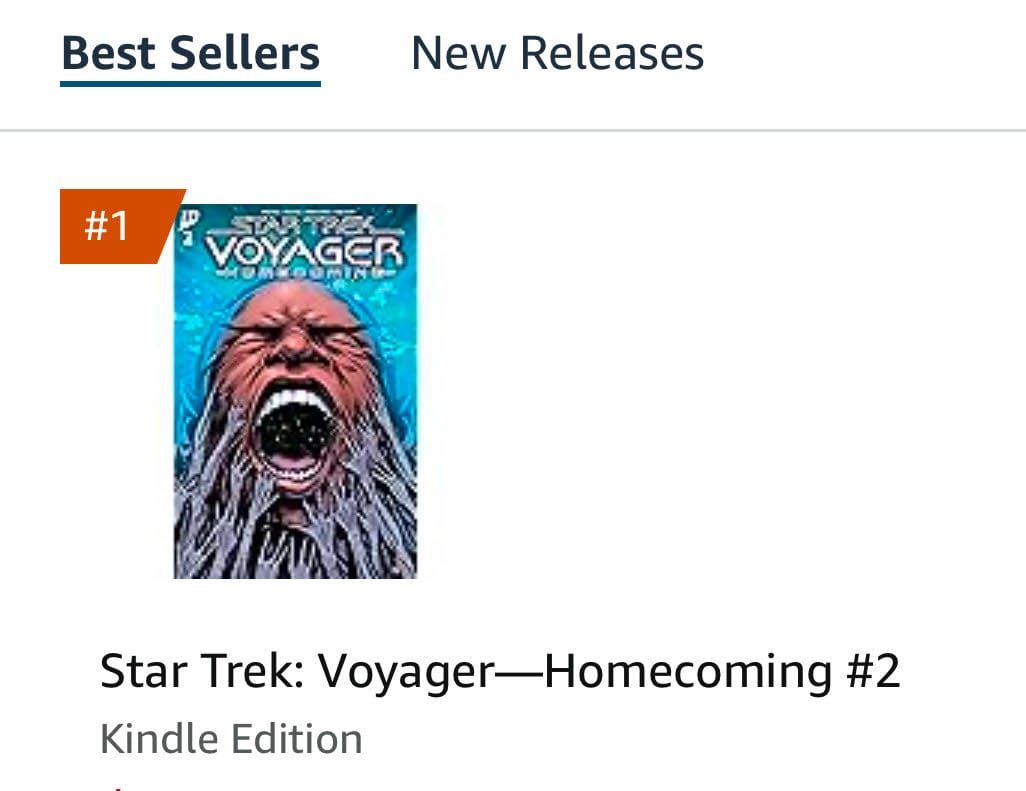Star Trek Voyager: Homecoming issue 2 is a #1 best seller