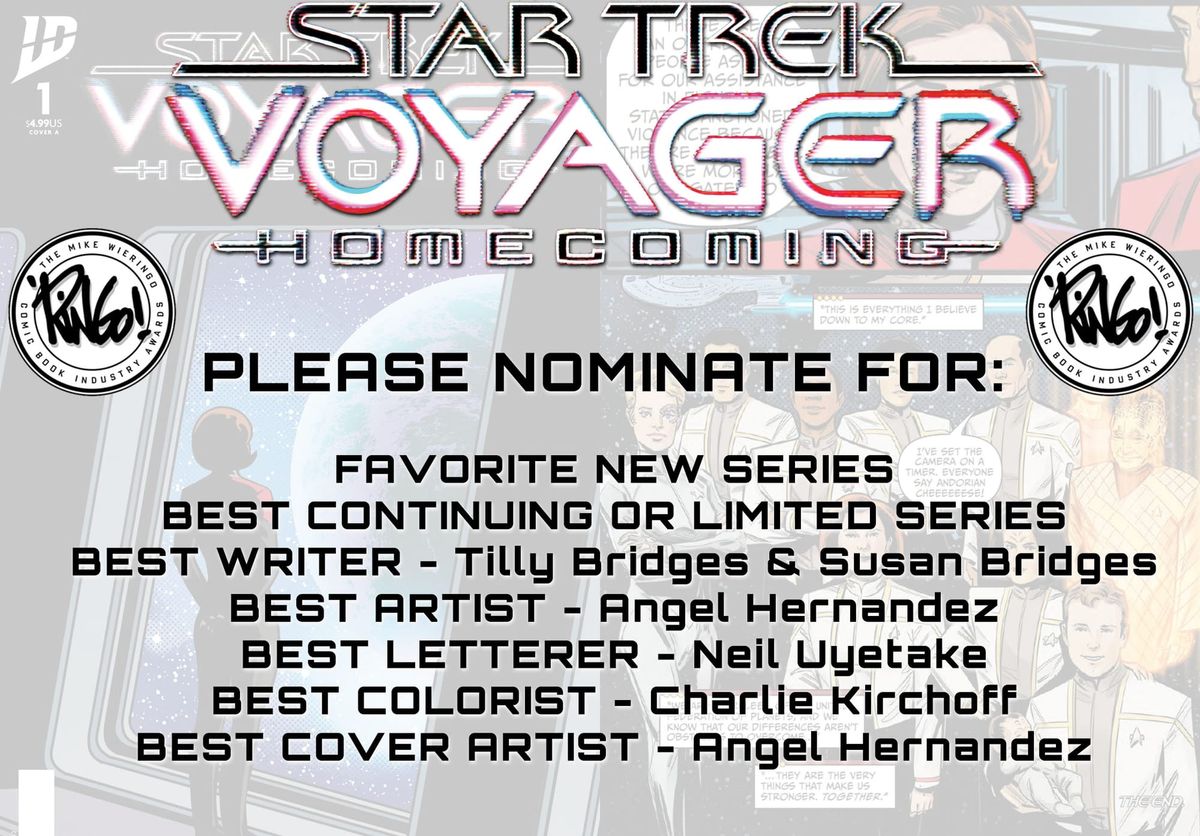 Star Trek Voyager: Homecoming’s Ringo Awards nomination eligibility