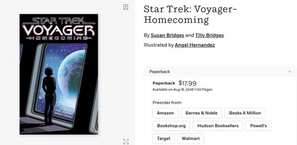 Star Trek Voyager homecoming trade paperback preorder