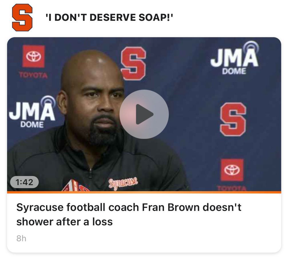 Syracuse football has its FFC, proof of concept, and recruiting... Shouldn't that be enough?