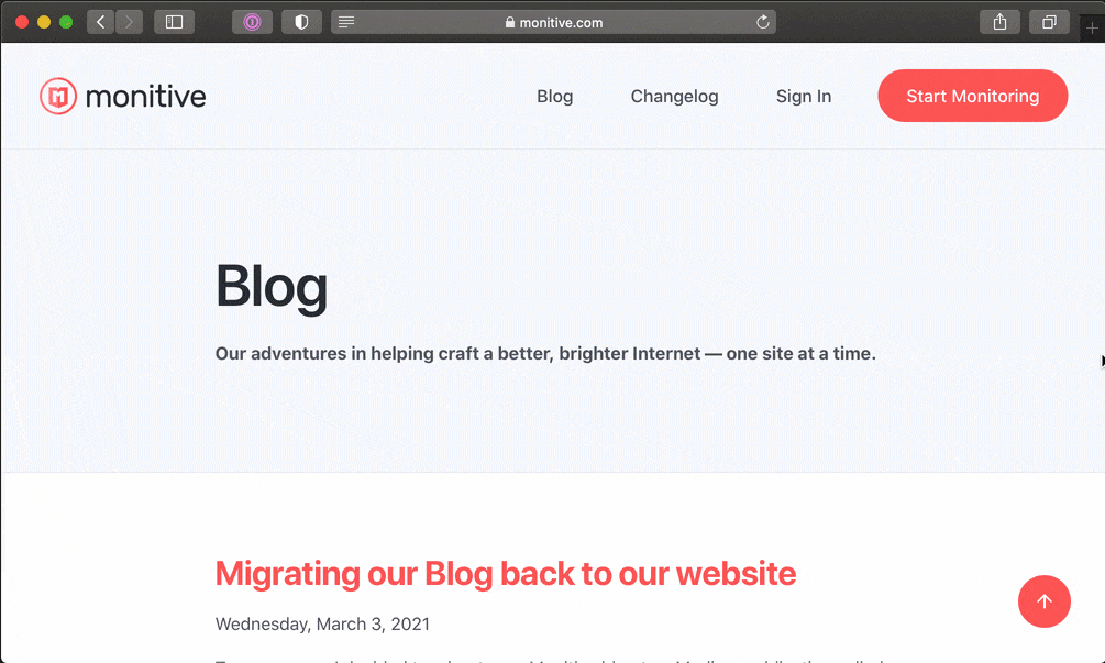Blog Navigation Demo