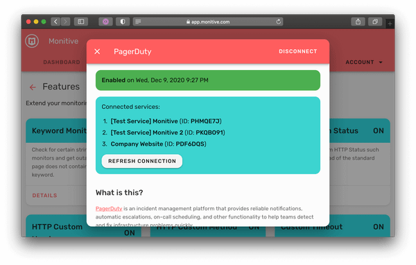Refresh PagerDuty Integration