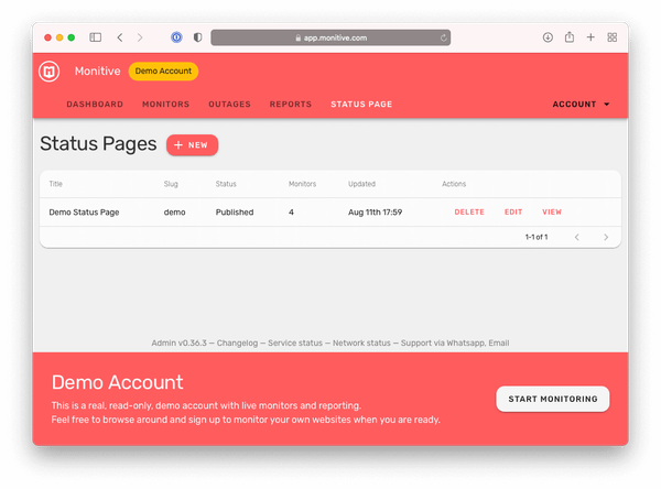 Demo Account release