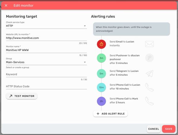 Improved alerting rules flexibility
