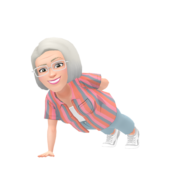 Avatar doing a one-handed push-up, showing strength and determination