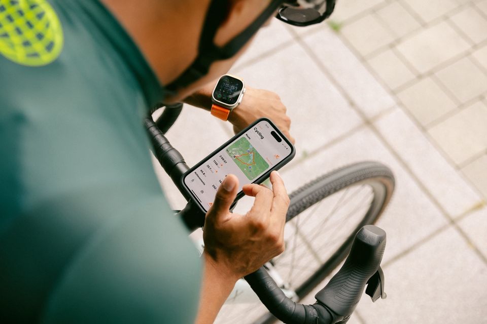 Cycling with the Apple Watch Ultra