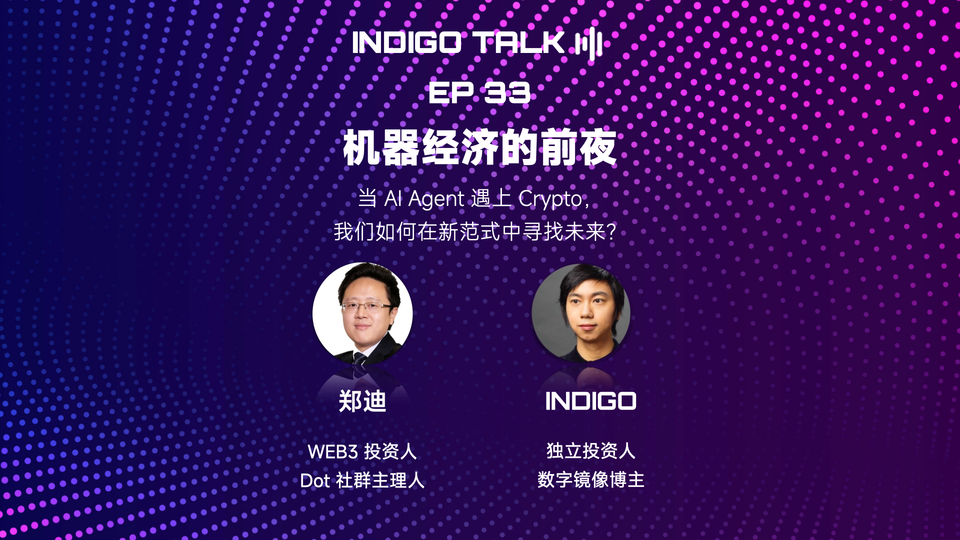 INDIGO TALK / 机器经济的前夜 - EP33