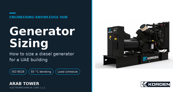 Generator Room Design: How to Design a Diesel Generator Room for a UAE Building