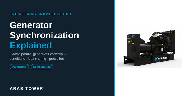 Generator Synchronization Explained: How to Parallel Generators Correctly