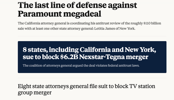 State AGs aren't  backup they are The antimonopoly force today