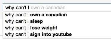 Why can't I own a Canadian?