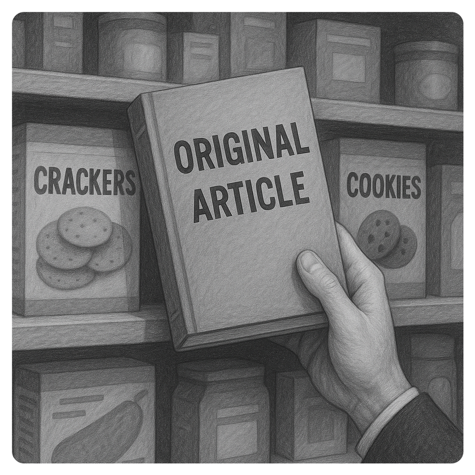 The exact moment your content becomes "supermarket noise"
