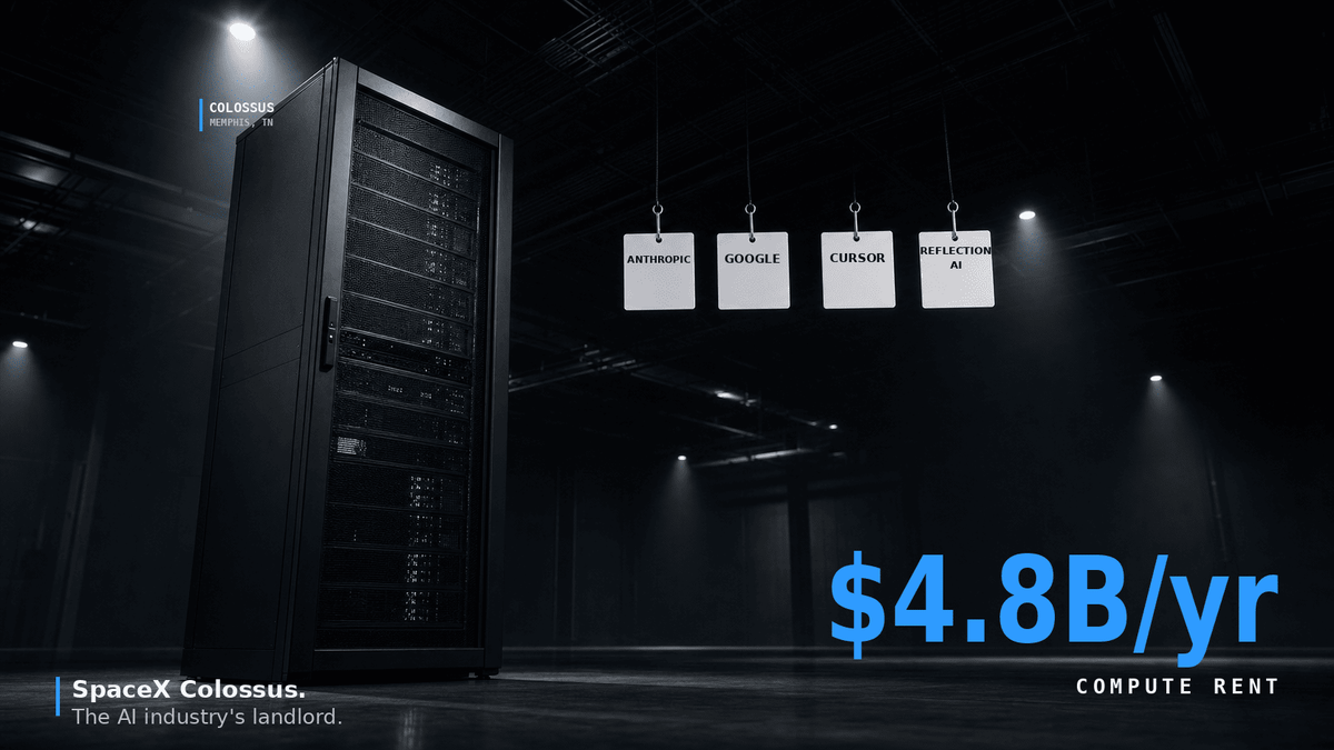 SpaceX raised $75B to build rockets. It's now the landlord of frontier AI.