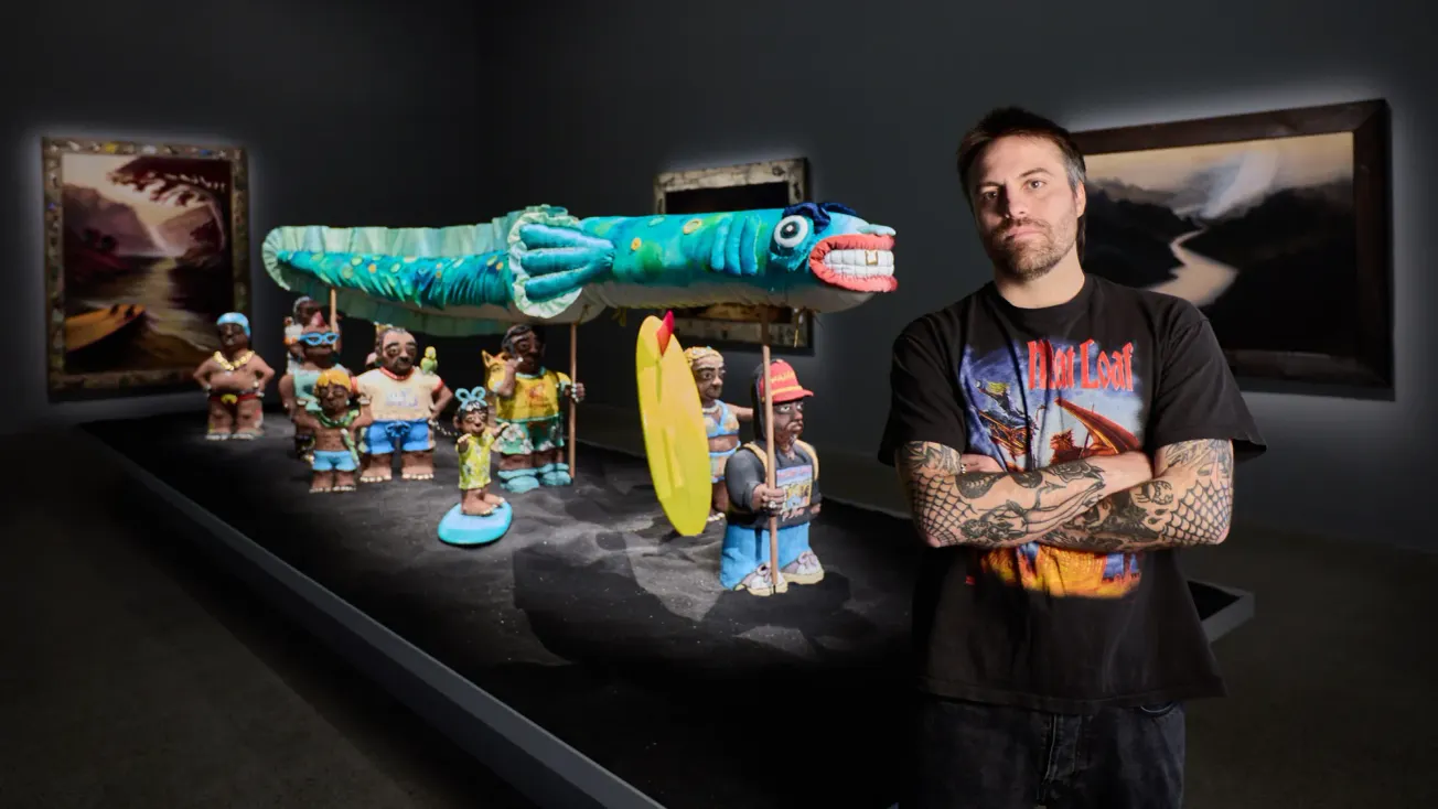Billy Bain Makes History as First Dharug Artist with Solo Exhibition at AGNSW